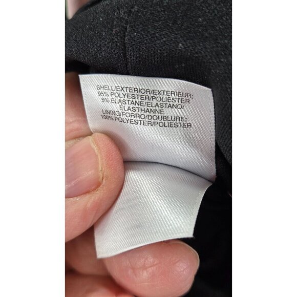 Sleeveless Shift Dress by Ann Klein Knee Length Black Floral Career Party Lined - Picture 9 of 12